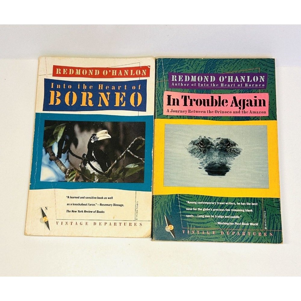 Redmond O'Hanlon In Trouble Again & Into the Heart of Borneo 2 ppbk set